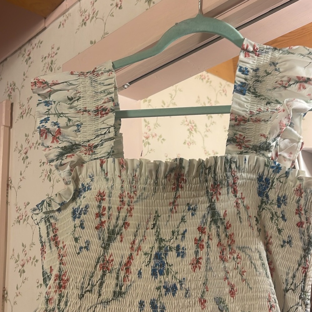 Hill House mini nap dress in spring chintz print size xl - Picture 4 of 5